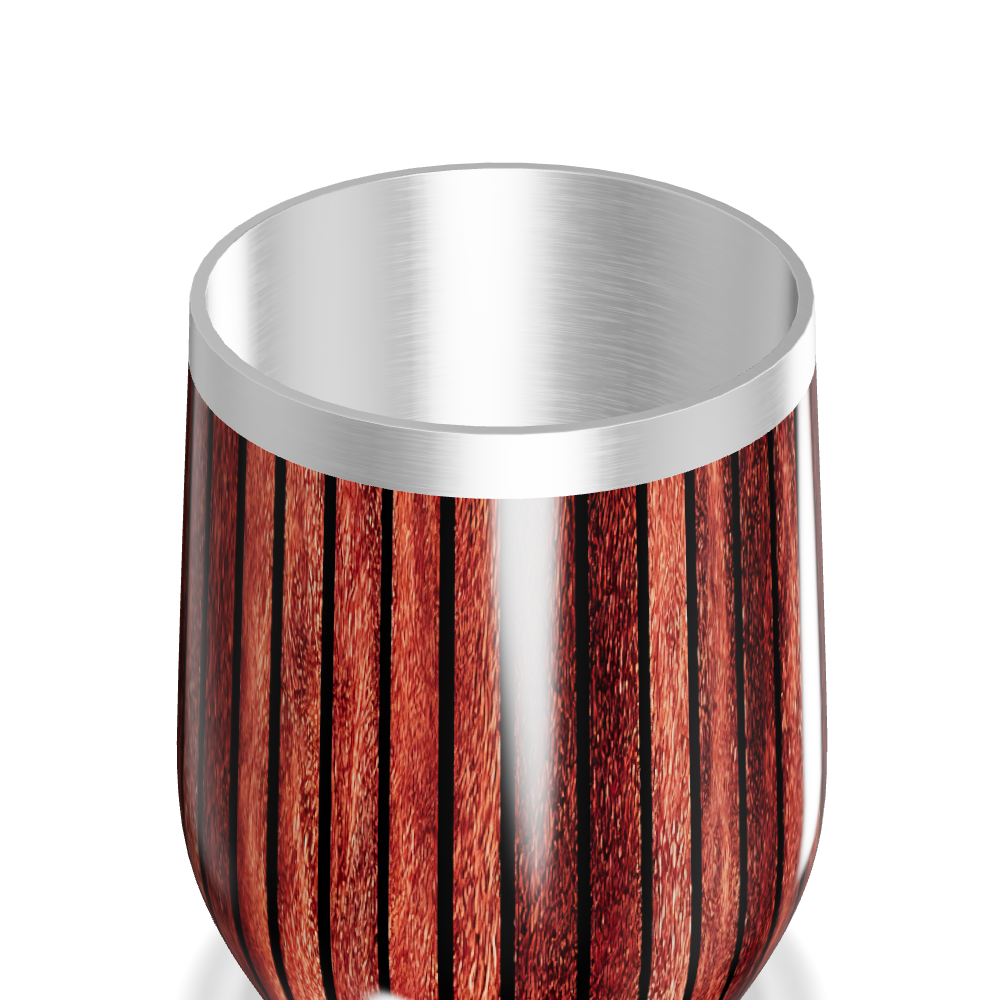 Copo Térmico Slim - Estampa Madeira Listrada