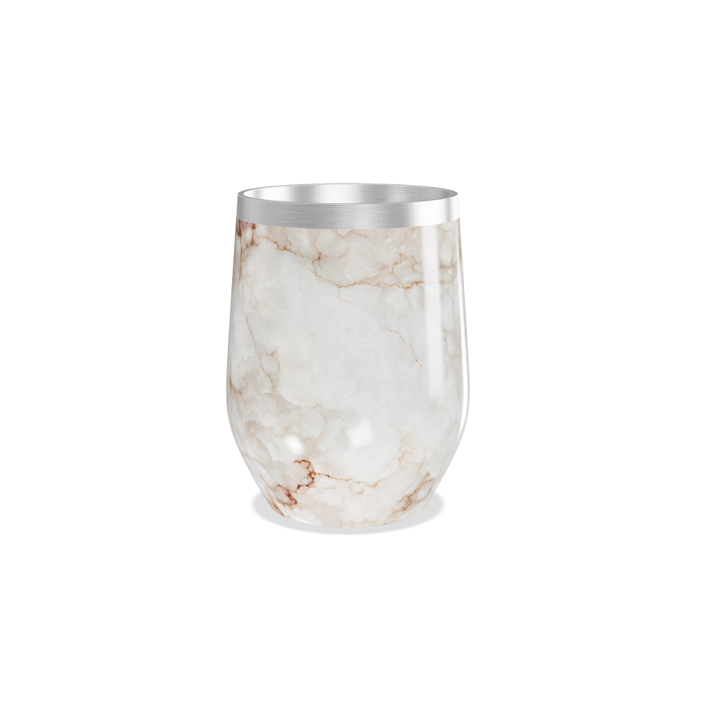 Copo Térmico Slim - Mármore Branco Inox