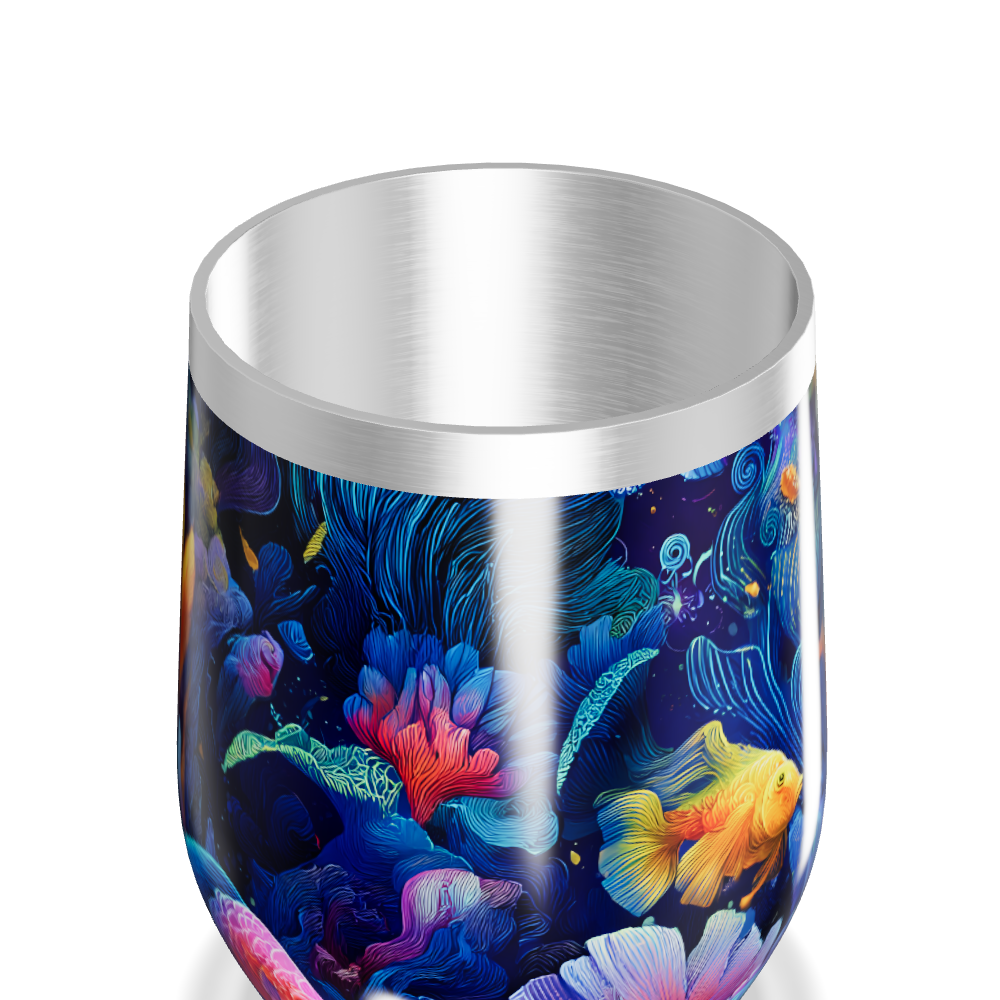 Copo Térmico Slim - Estampa Oceano Colorido