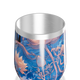 Copo Térmico Slim - Floral Azul Inox