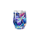 Copo Térmico Slim - Floral Azul Inox