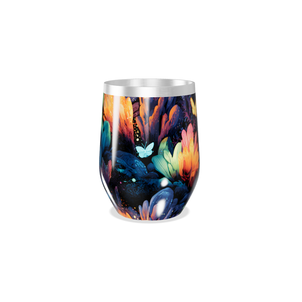 Copo Térmico Slim - Estampa Floral Colorida