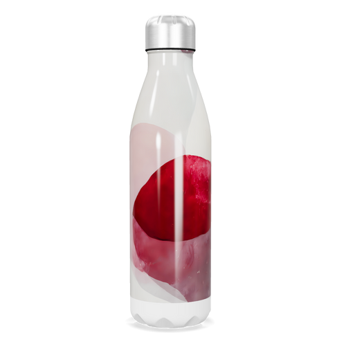 Garrafa Inox - Estampa Abstrata Vermelha