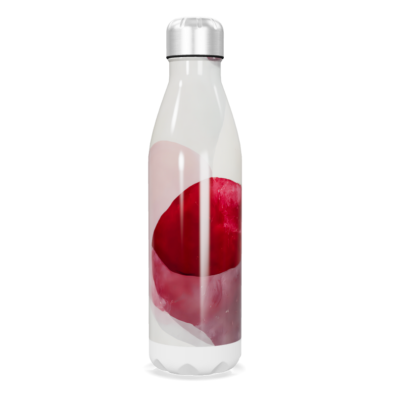 Garrafa Inox - Estampa Abstrata Vermelha