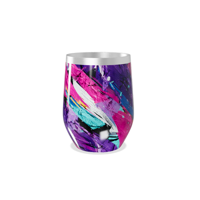 Copo Térmico Slim - Arte Abstrata Colorida