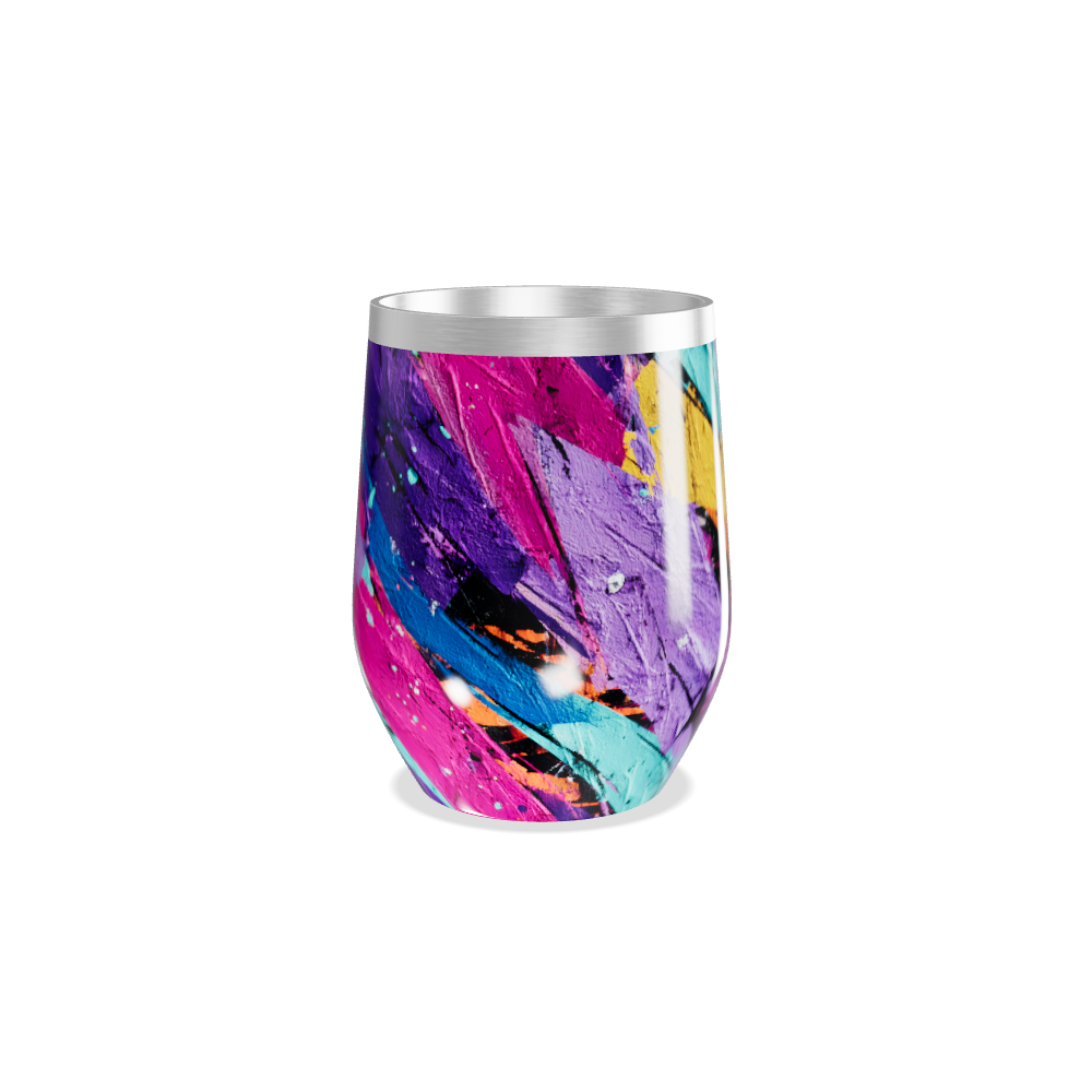 Copo Térmico Slim - Arte Abstrata Colorida