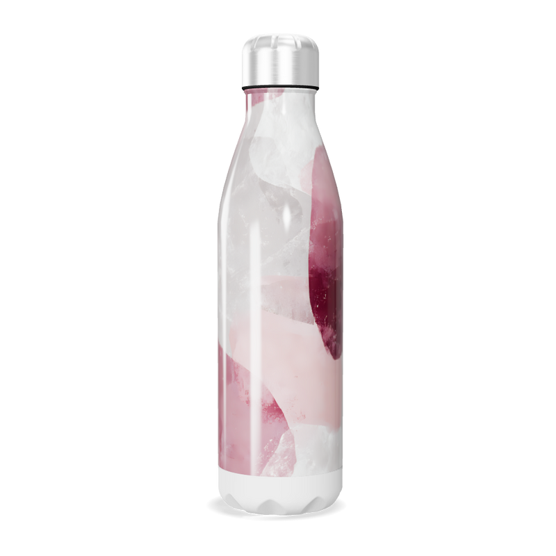 Garrafa Inox - Transparente e Rosa