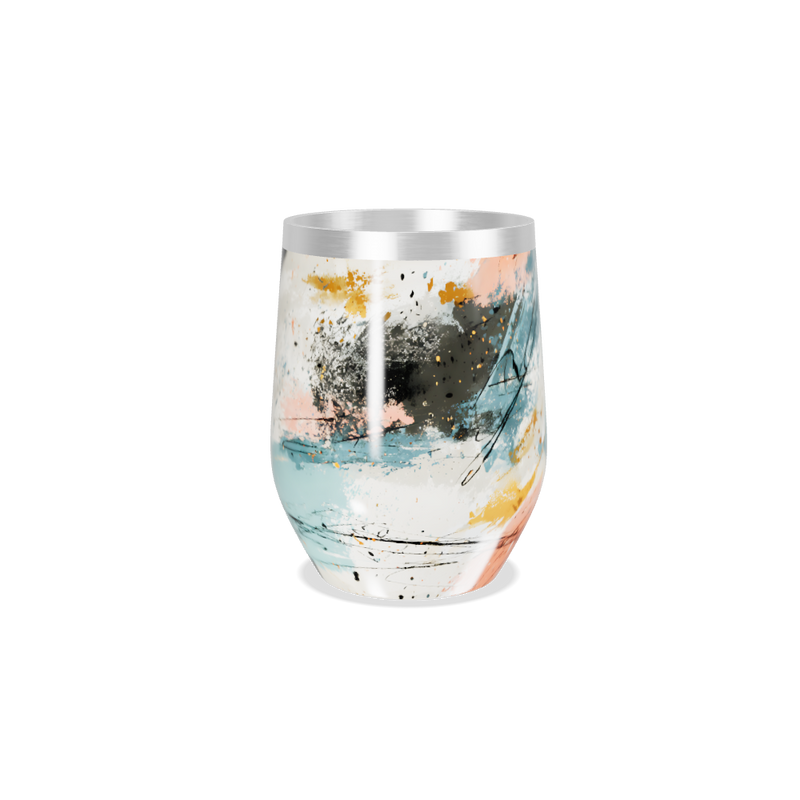 Copo Térmico Slim - Abstrato Colorido Inox