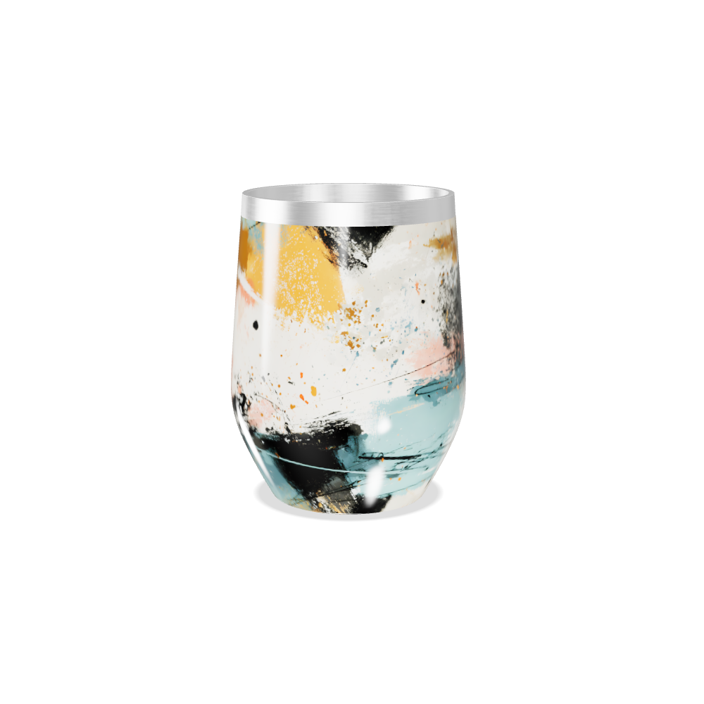 Copo Térmico Slim - Abstrato Colorido Inox