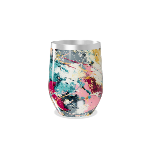 Copo Térmico Slim - Colorido Abstrato Inox