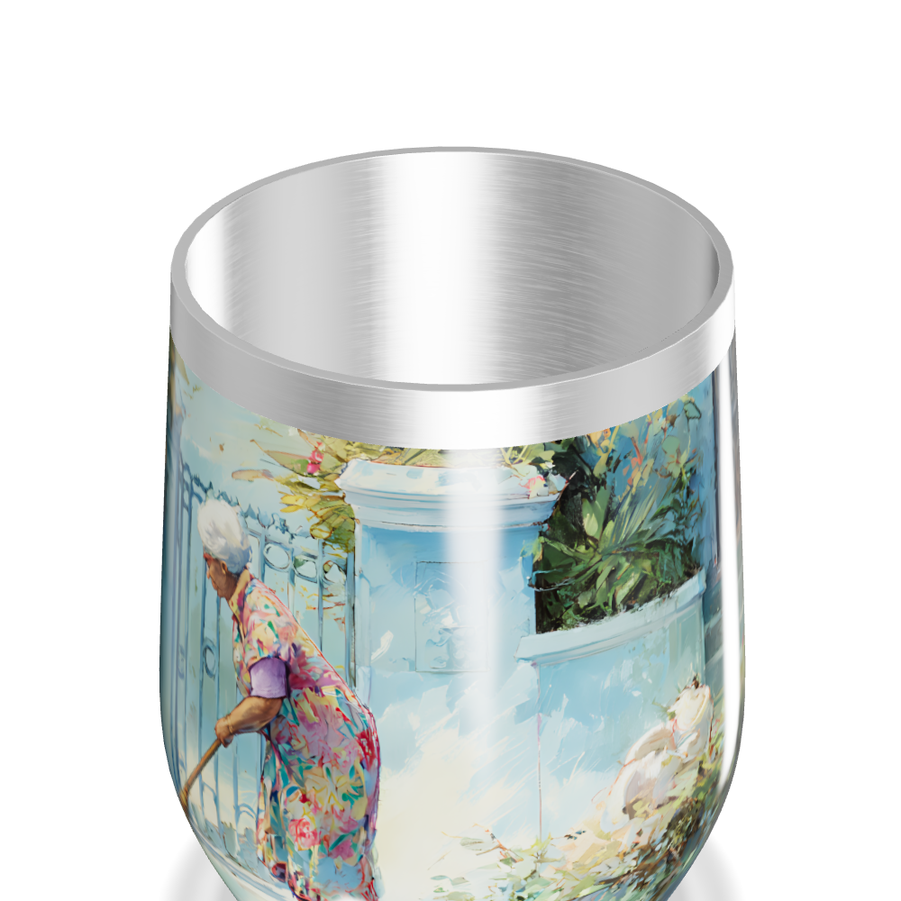 Copo Térmico Slim - Estampa Artística Colorida