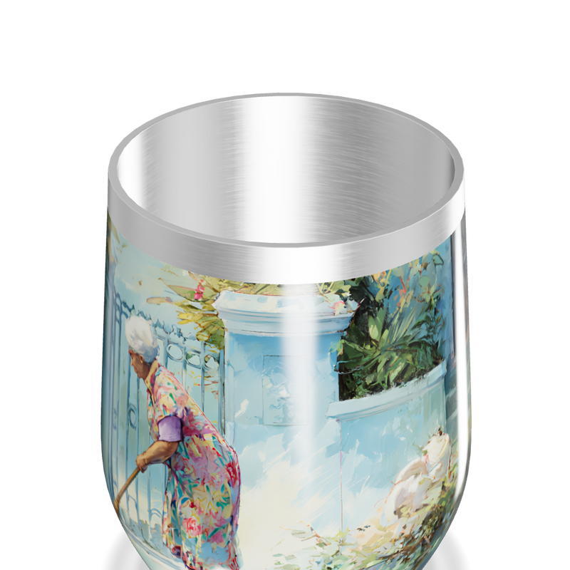 Copo Térmico Slim - Estampa Artística Colorida