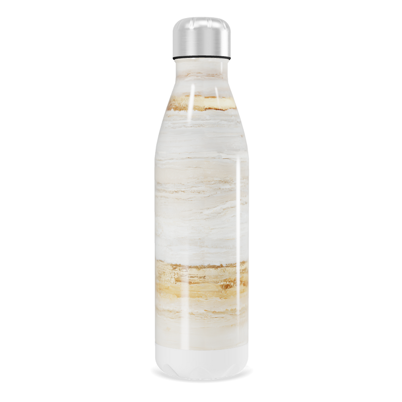 Garrafa Inox - Estampa Mármore Bege