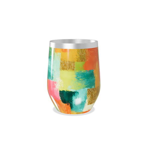 Copo Térmico Slim - Estampa Colorida Abstrata