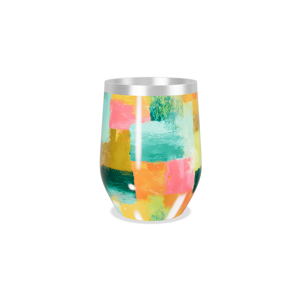 Copo Térmico Slim - Estampa Colorida Abstrata