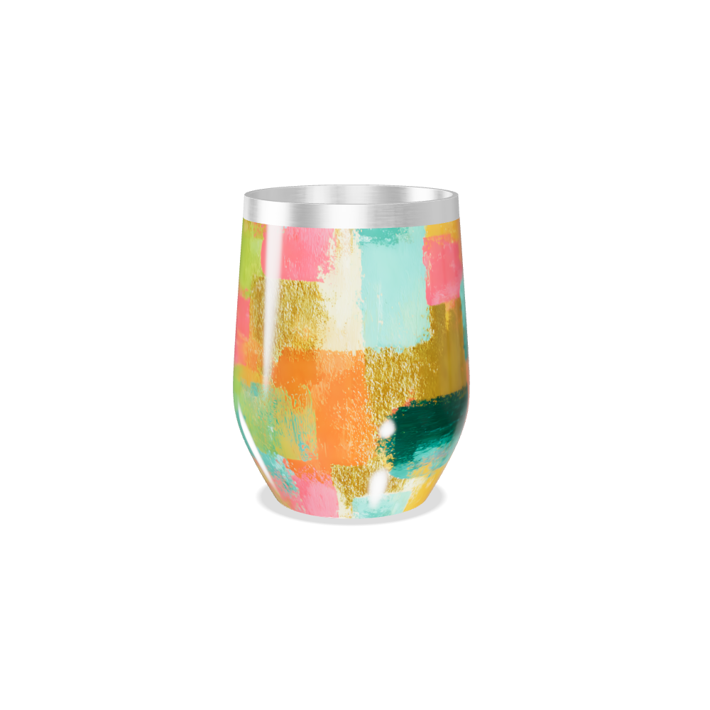 Copo Térmico Slim - Estampa Colorida Abstrata