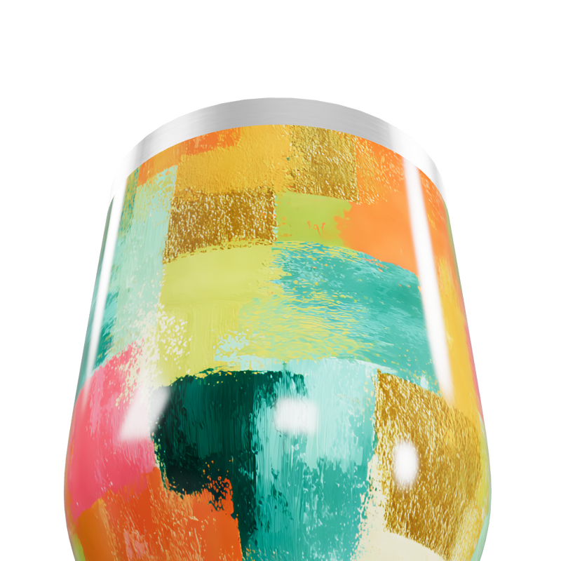 Copo Térmico Slim - Estampa Colorida Abstrata