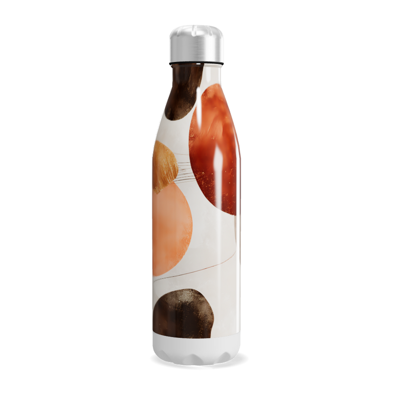 Garrafa Inox - Estampa Abstrata Colorida