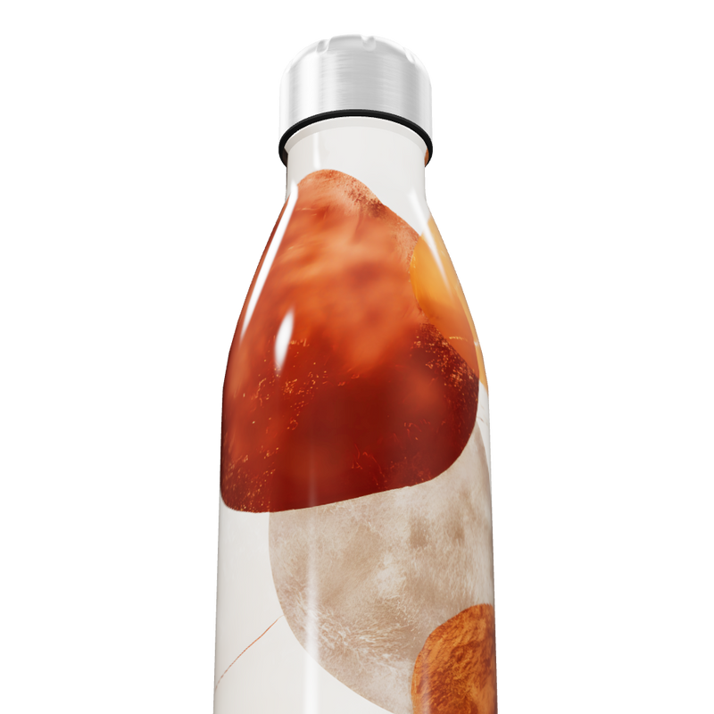 Garrafa Inox - Estampa Abstrata Colorida