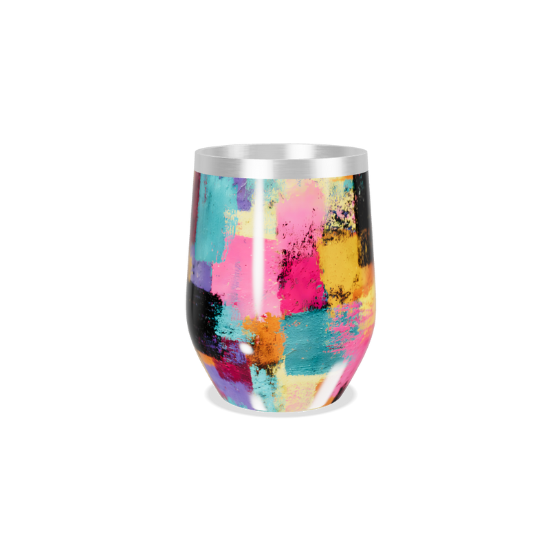 Copo Térmico Slim - Estampa Colorida Aço Inox