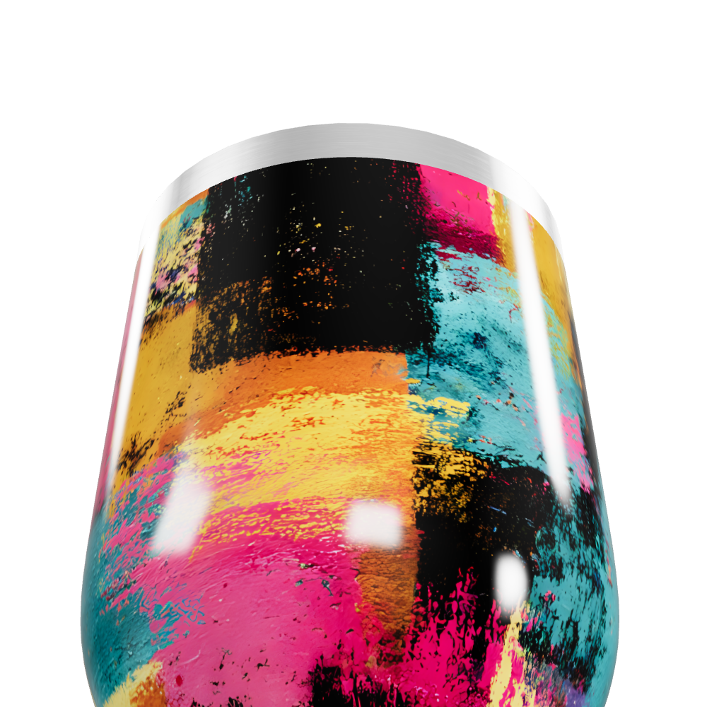 Copo Térmico Slim - Estampa Colorida Aço Inox