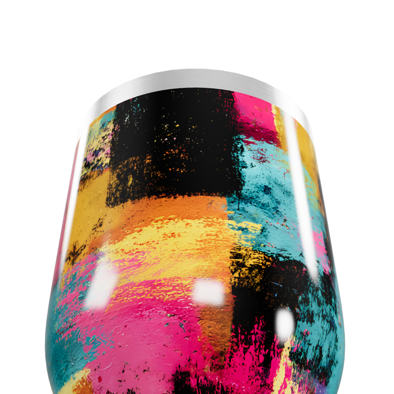Copo Térmico Slim - Estampa Colorida Aço Inox