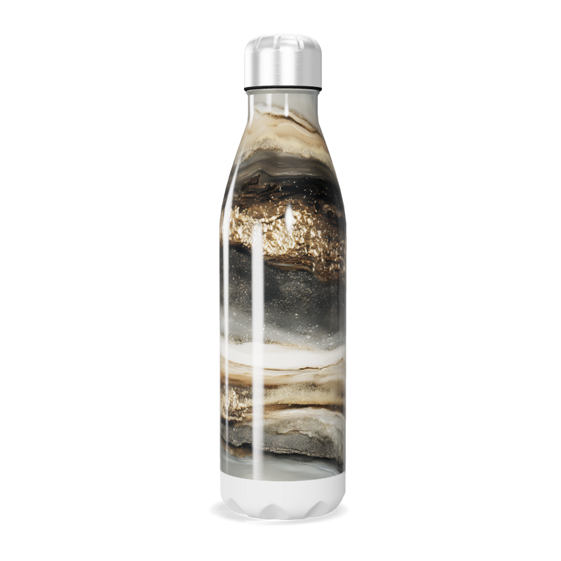 Garrafa Inox - Estampa Mármore Luxo