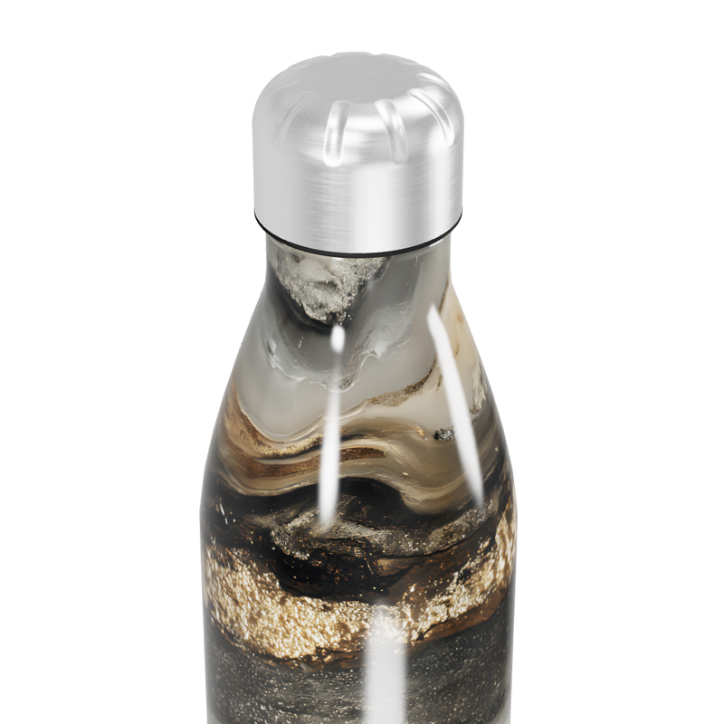 Garrafa Inox - Estampa Mármore Luxo