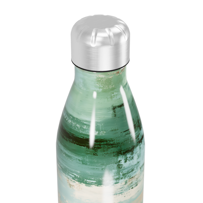 Garrafa Inox - Estampa Verde e Marrom