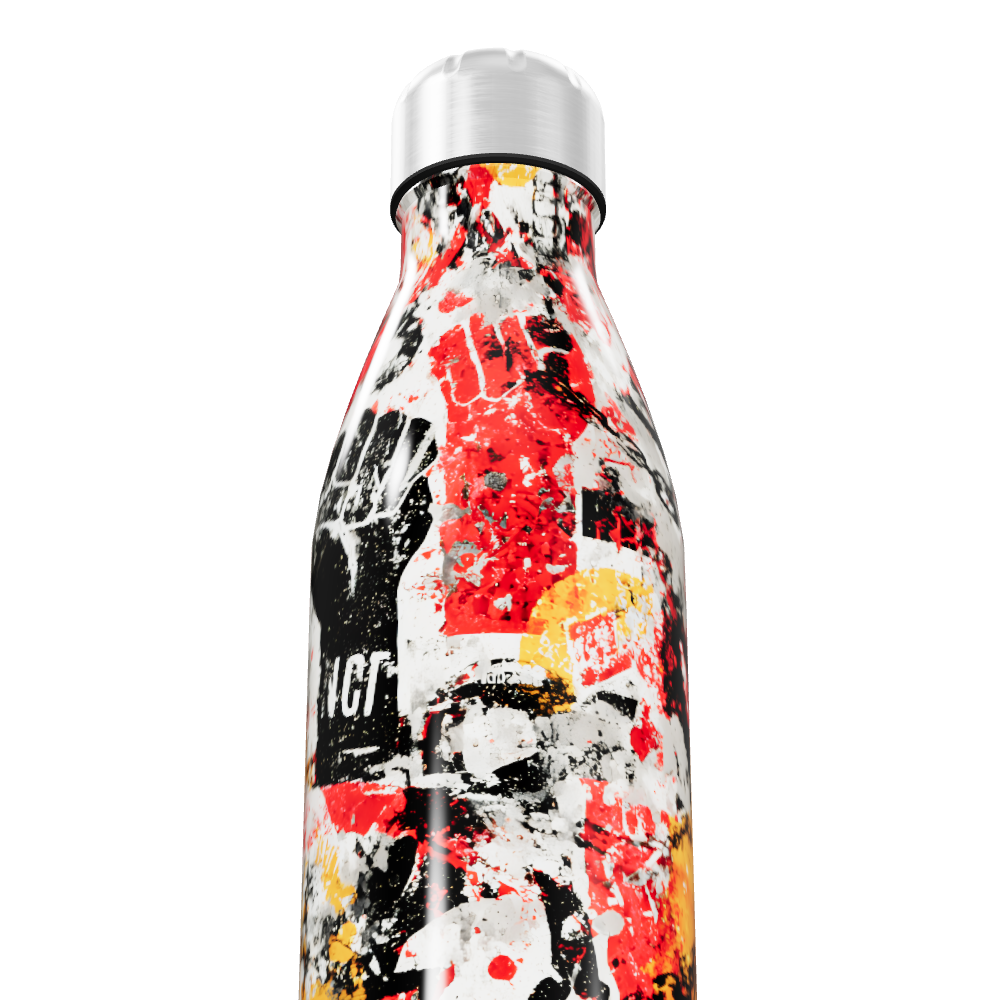 Garrafa Inox - Grafite Colorido 500ml