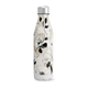 Garrafa Inox - Floral Bege e Preto