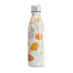 Garrafa Inox - Florais Laranja e Branco