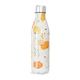 Garrafa Inox - Florais Laranja e Branco