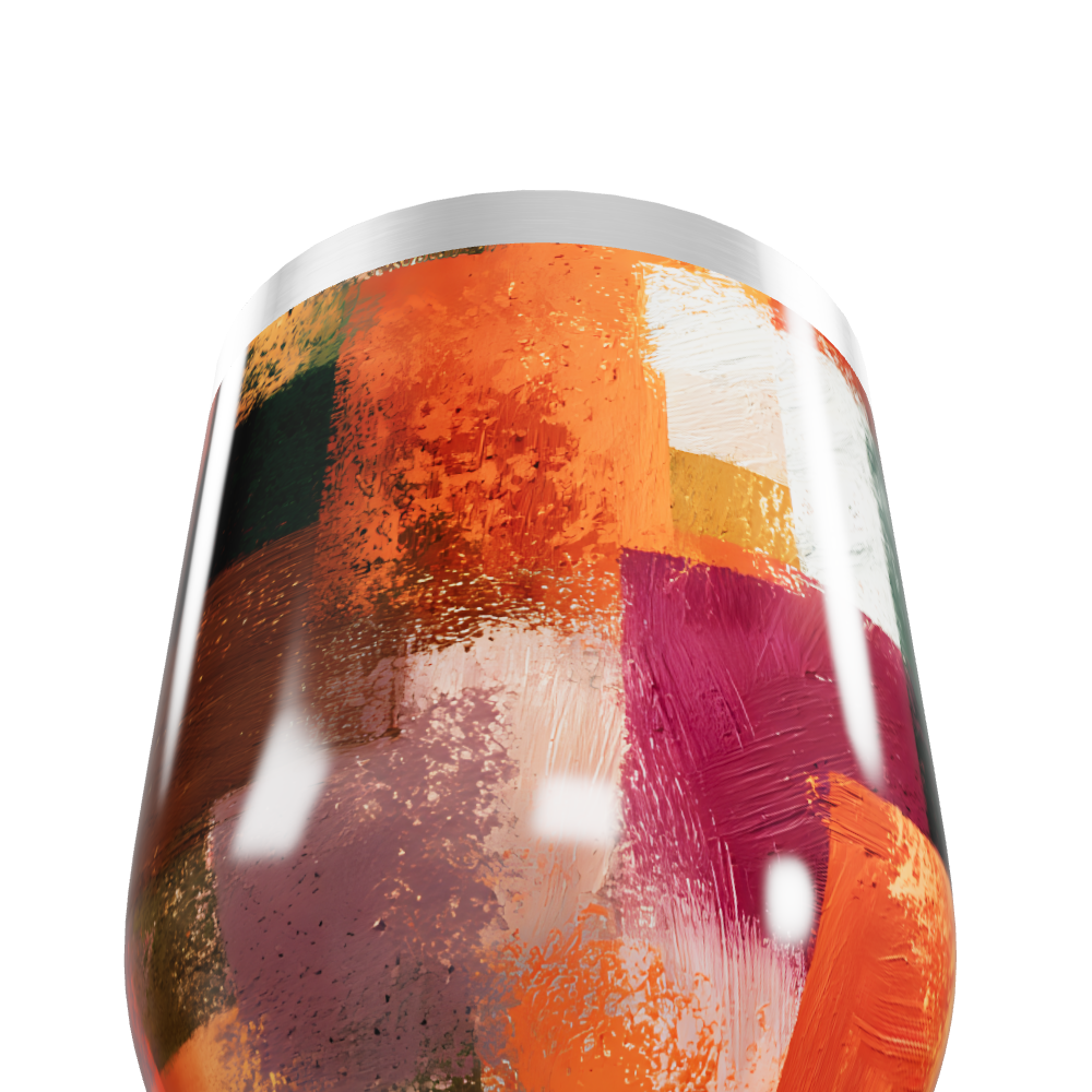 Copo Térmico Slim - Estampa Geométrica Colorida