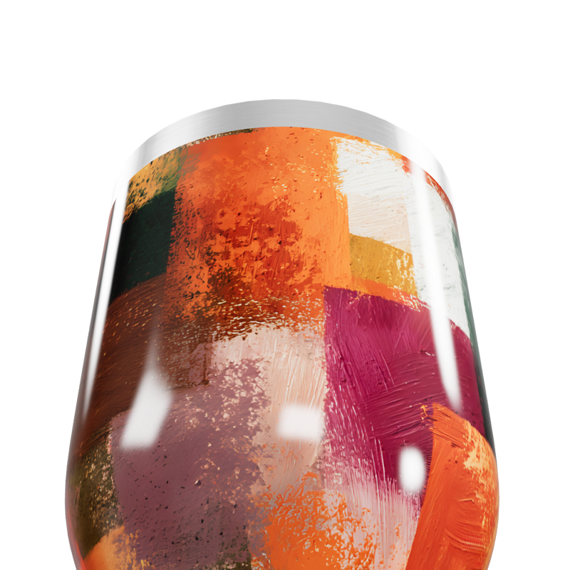 Copo Térmico Slim - Estampa Geométrica Colorida