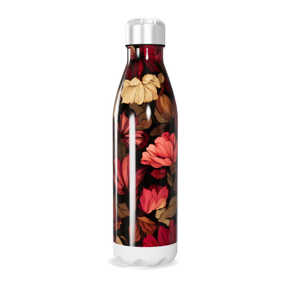 Garrafa Inox Flores Coloridas