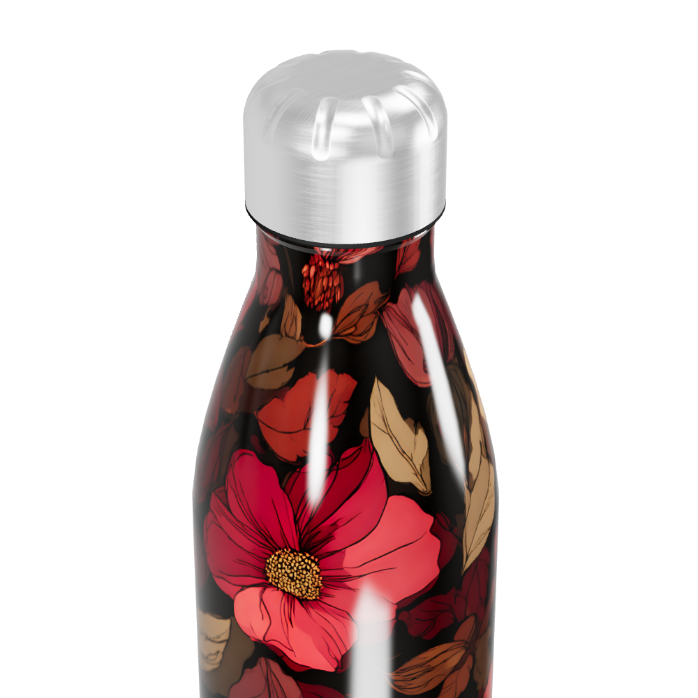 Garrafa Inox Flores Coloridas
