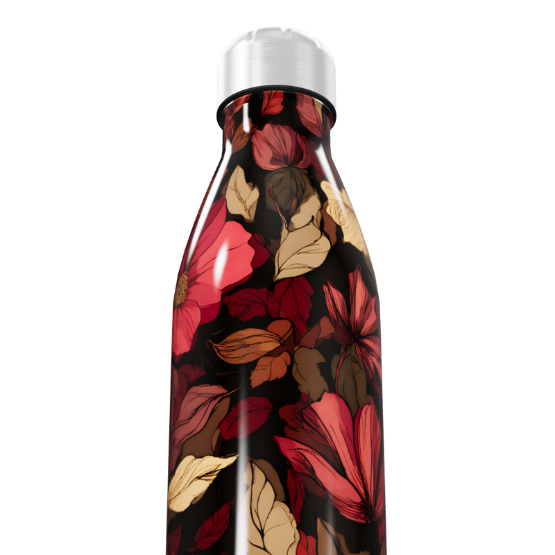 Garrafa Inox Flores Coloridas