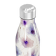 Garrafa Inox - Floral Roxo e Branco