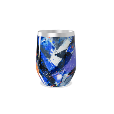 Copo Térmico Slim - Abstrato Azul Inox