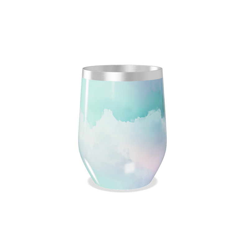 Copo Térmico Slim - Azul degrade aço inox