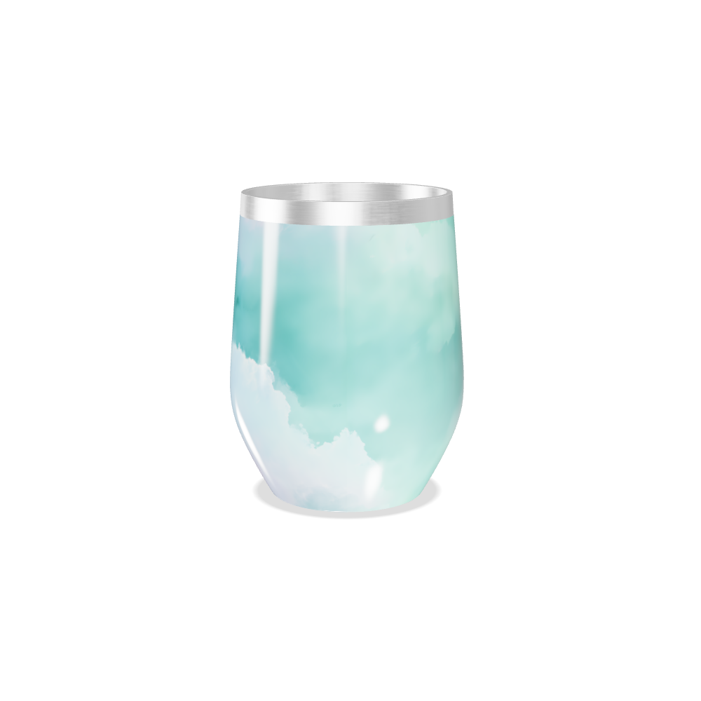 Copo Térmico Slim - Azul degrade aço inox