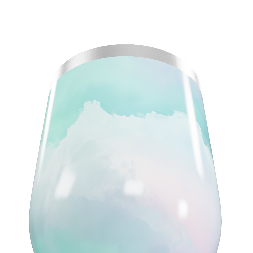 Copo Térmico Slim - Azul degrade aço inox