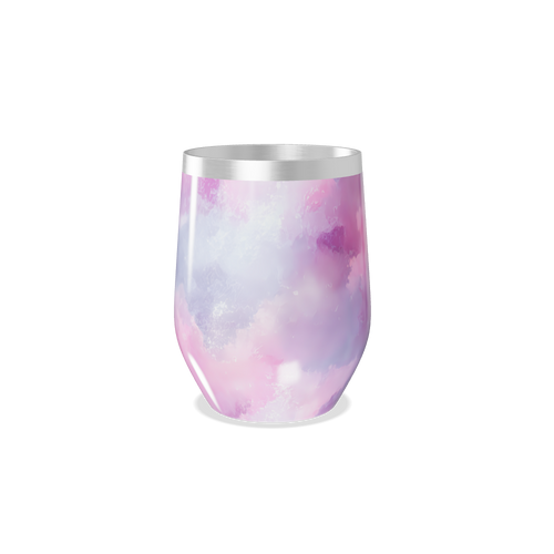 Copo Térmico Slim - Estampa Aquarela Rosa