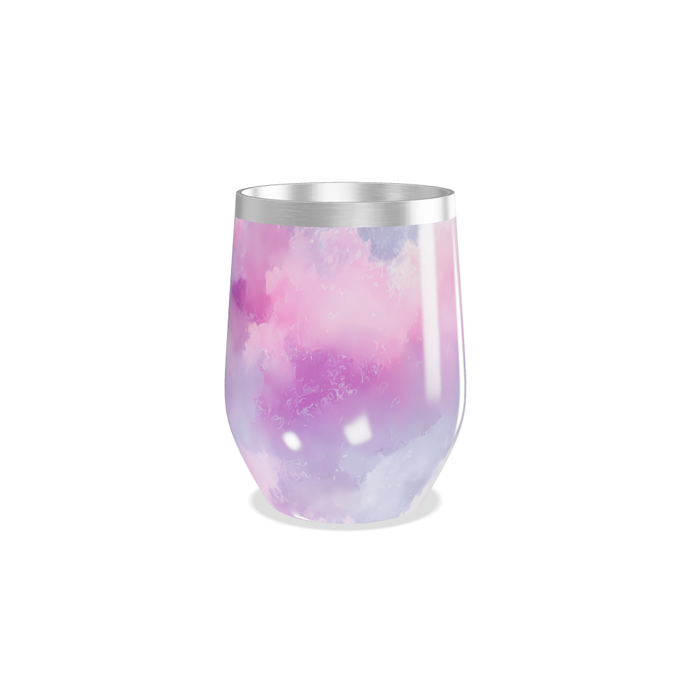 Copo Térmico Slim - Estampa Aquarela Rosa