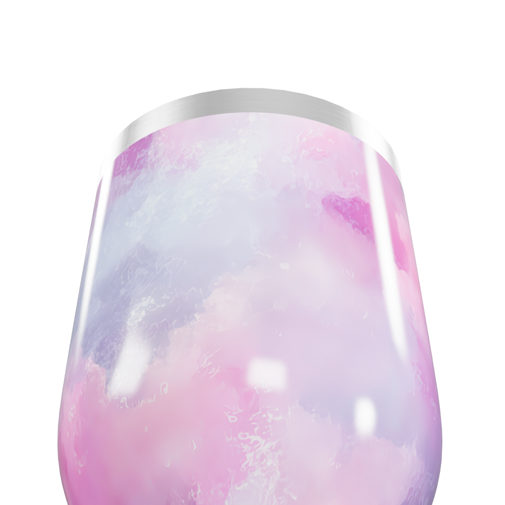 Copo Térmico Slim - Estampa Aquarela Rosa