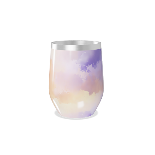 Copo Térmico Slim - Estampa Pastel Aquarela