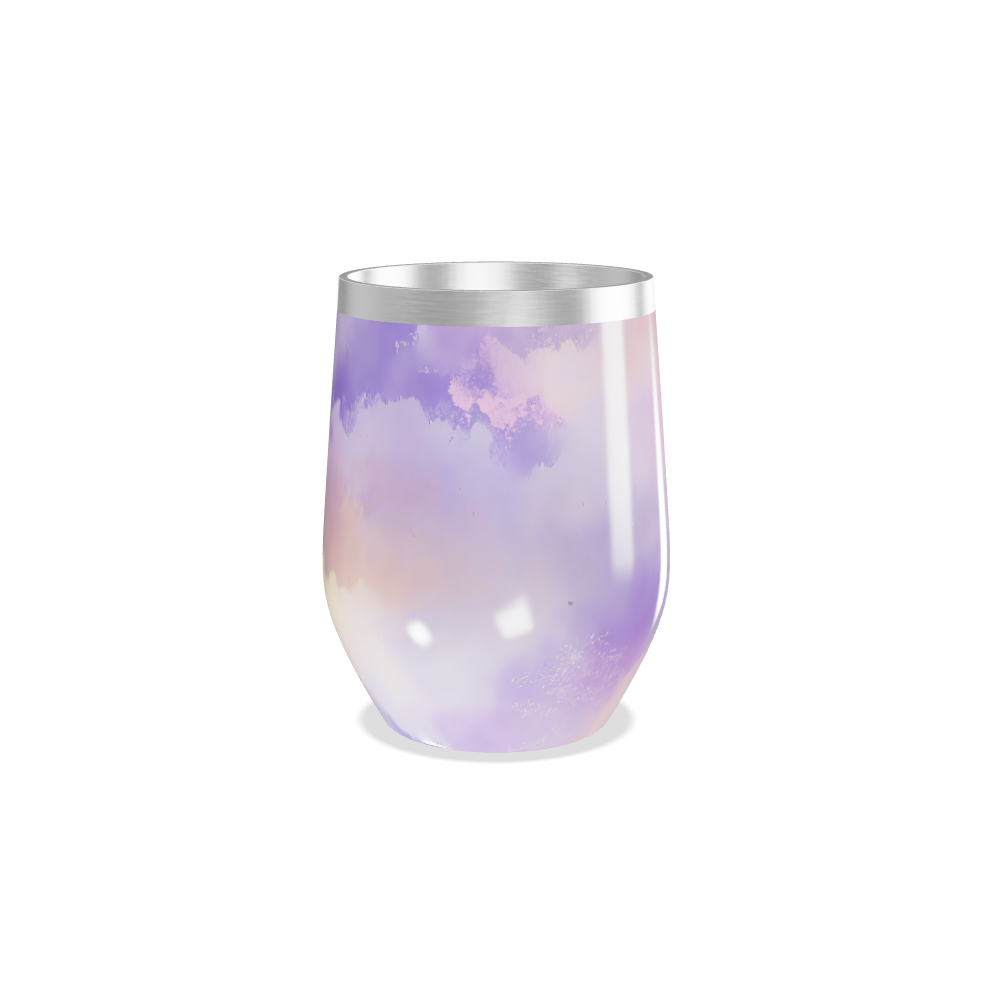 Copo Térmico Slim - Estampa Pastel Aquarela