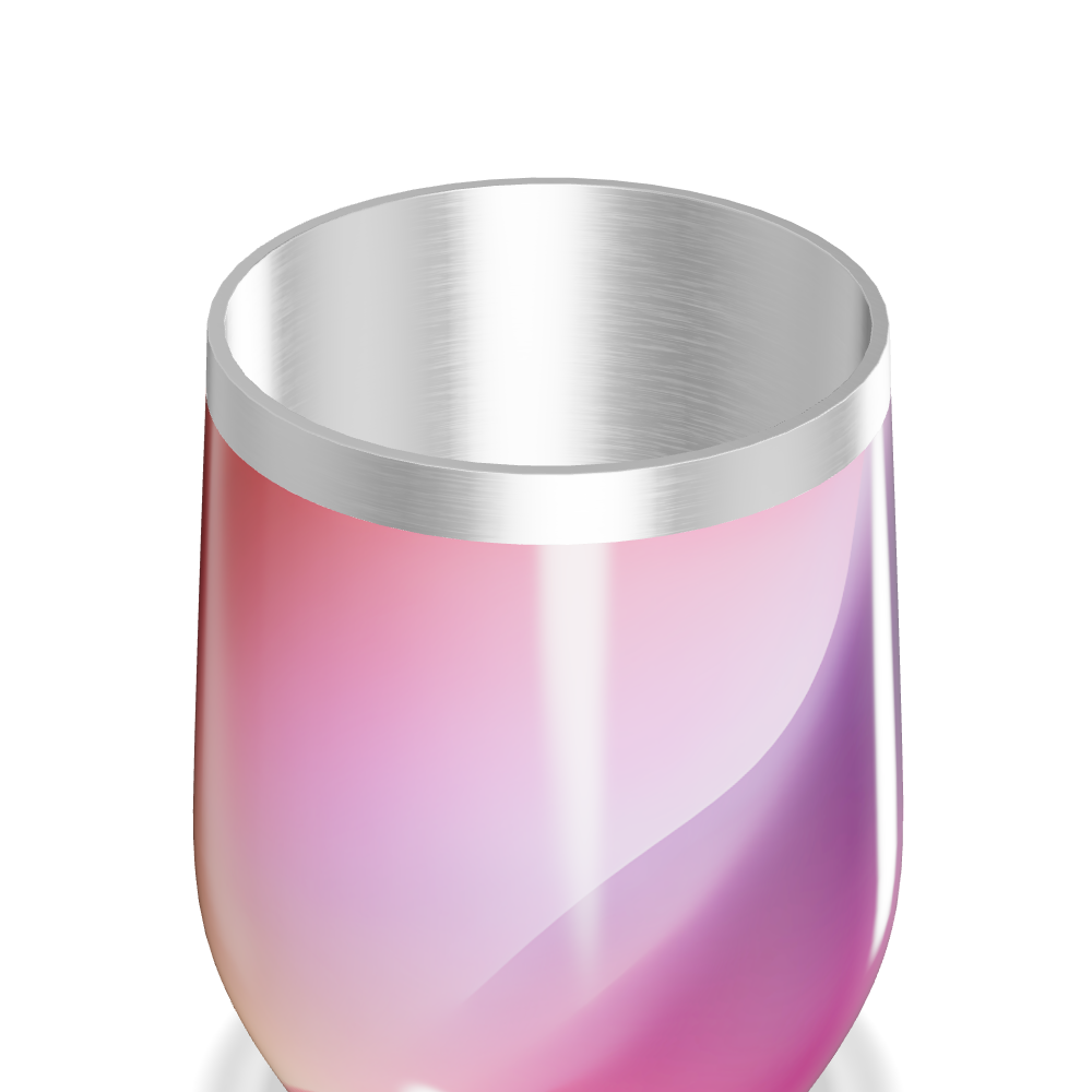 Copo Térmico Slim - Degradê Rosa Inox