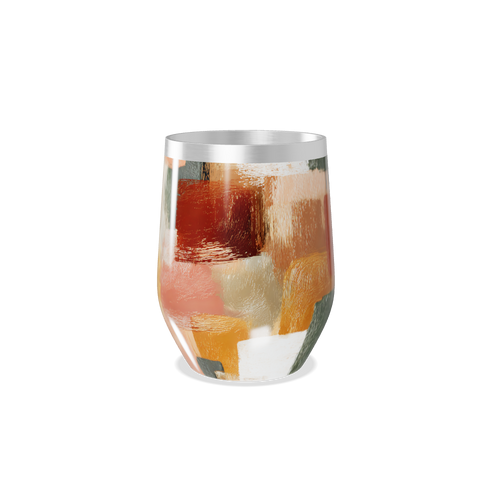 Copo Térmico Slim - Estampa Abstrata Colorida